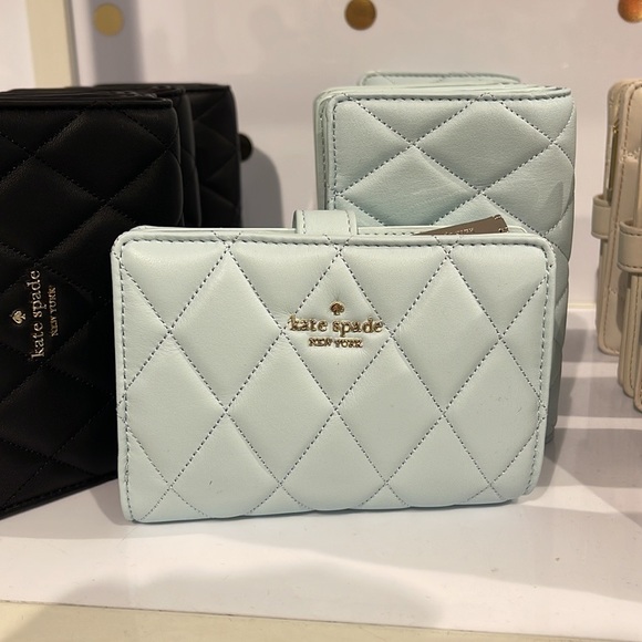 Kate Spade Carey Medium Compartment Bifold Wallet
COLOR: Turquoise - Picture 9 of 16